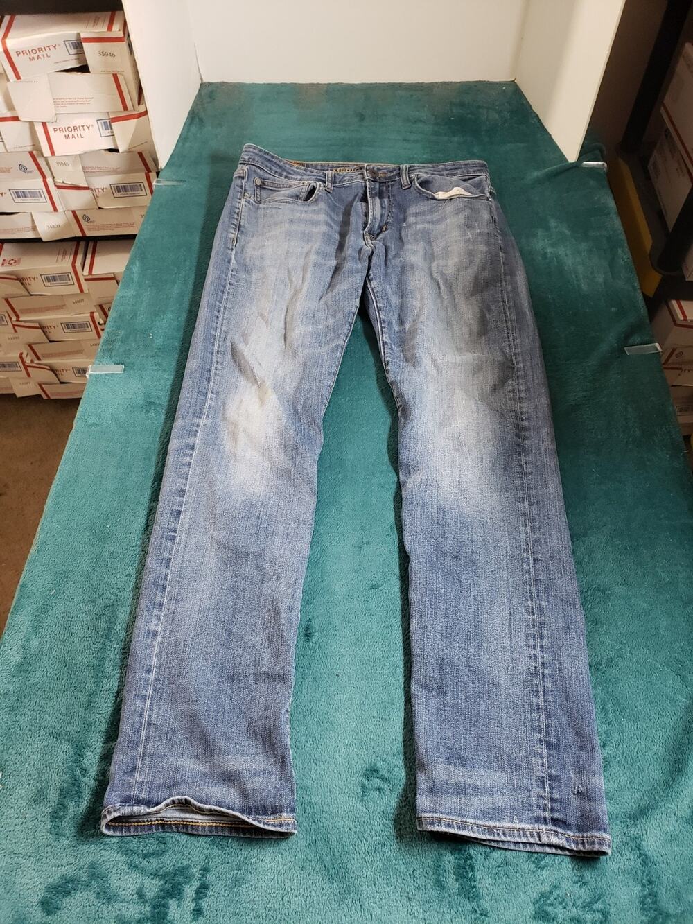 American Eagle Jeans Size 32x32 Mens Blue Pants Stretch Denim Slim Straight